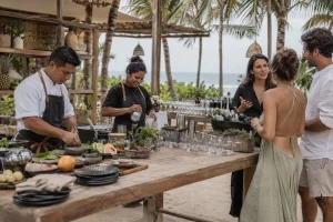 Tulum Set up with private chefs and guests planning